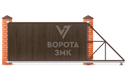 Ворота откатные 2800×2000 под ключ ЗМК-7547