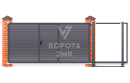 Ворота откатные механические 8 метров 8000×2400 ЗМК-8117