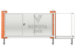 Откатные ворота 1750×2000 на винтовых ЗМК-7571