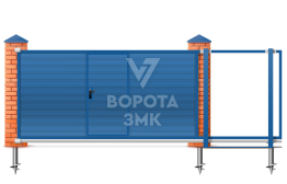 Откатные ворота 12 метров 12000×3000 ЗМК-8262