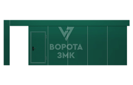 Откатные ворота промышленные 4000×2500 ЗМК-4955