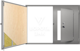 Гаражные ворота железные ЗМК-5049